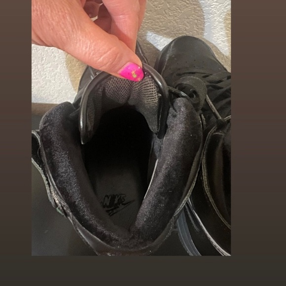 Nike Airforce One’s Women’s 9 Men’s 7.5 Black Silver Blue Low top - Picture 4 of 7